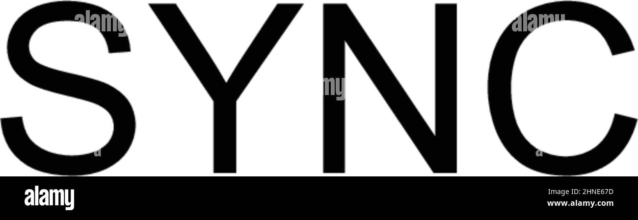 Sync Simple vector icon. Illustration symbol design template for web ...