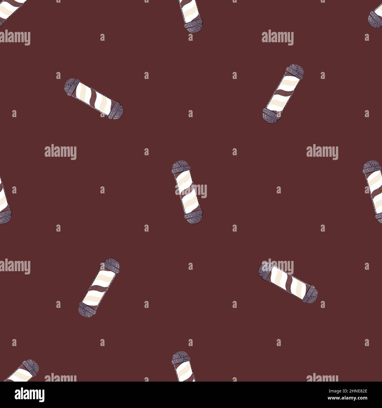 Barber's pole seamless pattern. Barbershop background. Repeated texture ...