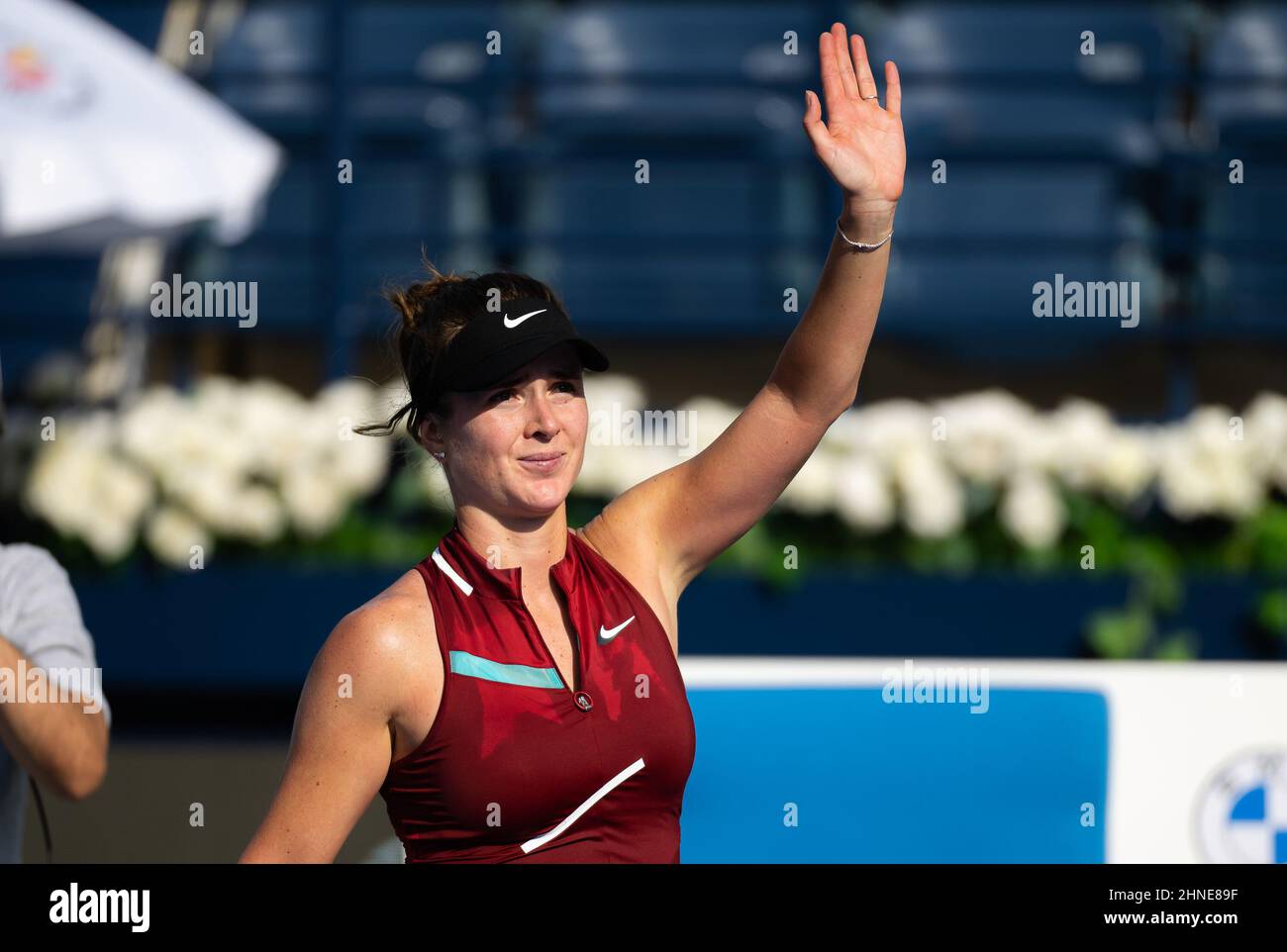 Vera Zvonareva, von oben Tennis - Dubai Tennis Championships 2022 - Dubai -  WTA - Dubai Duty Free Tennis Stadium - United Arab Emirates - 2022