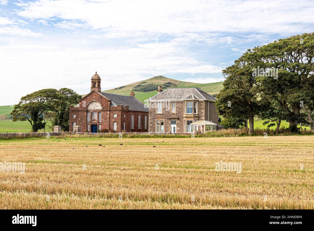An old church and house at Southend on the Kintyre Peninsula, Argyll & Bute, Scotland UK Stock Photo