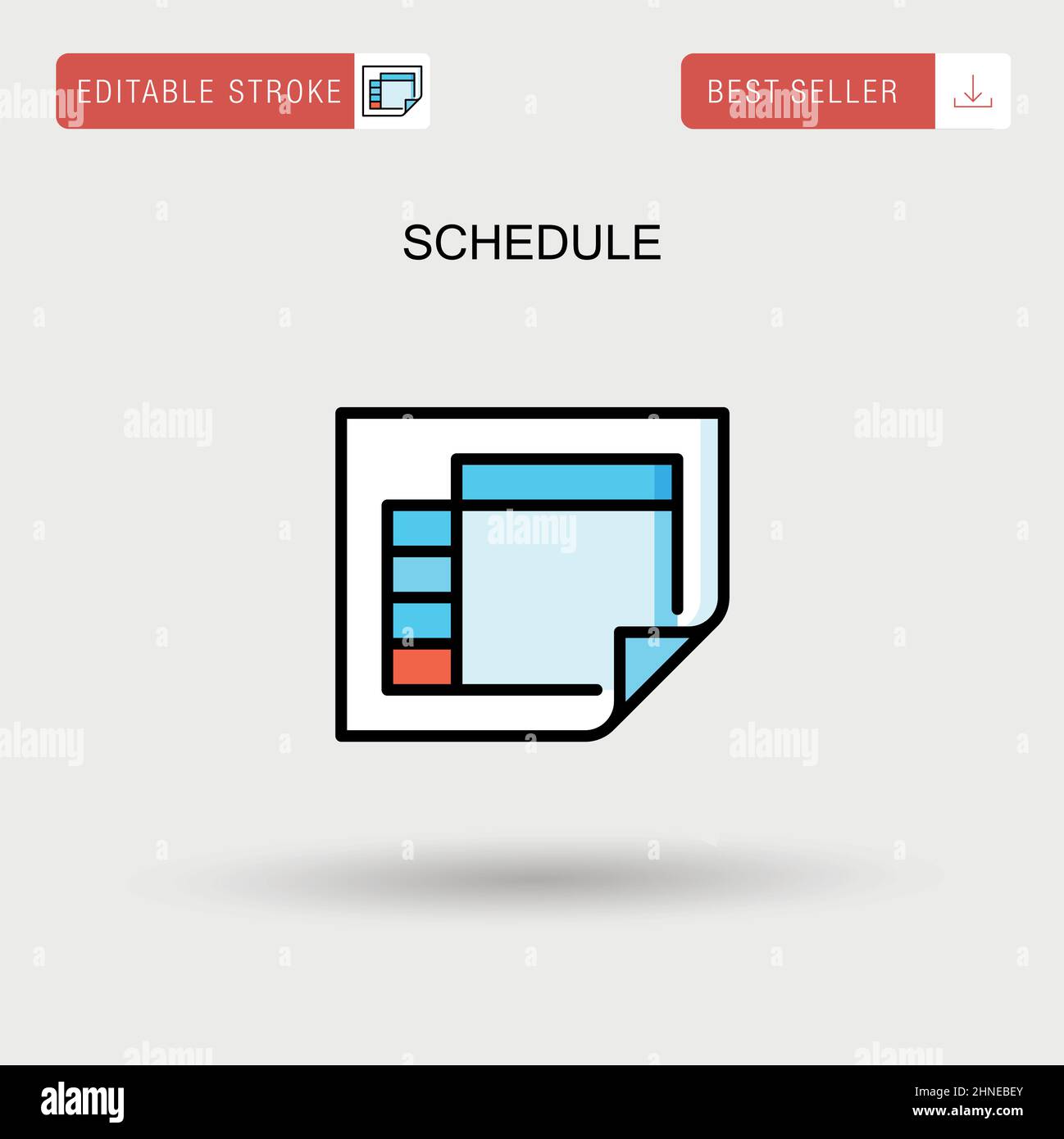 Schedule Simple vector icon Stock Vector Image & Art - Alamy