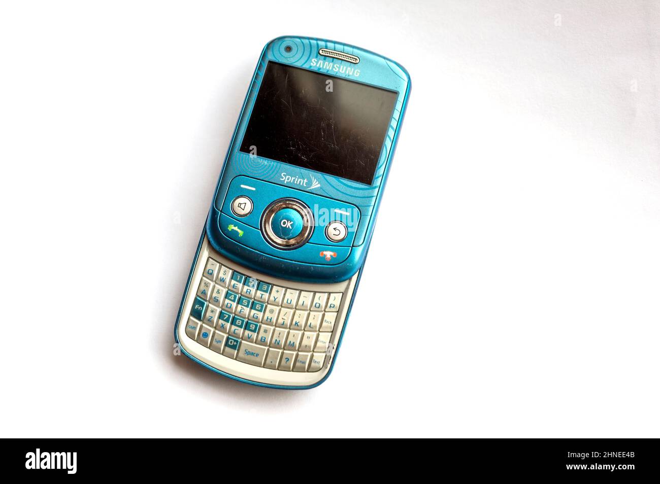 A Samsung Reclaim SPH-M560 slider cellular phone, circa 2009, is seen in  New York on Tuesday, February 1, 2022. (© Richard B. Levine Stock Photo -  Alamy