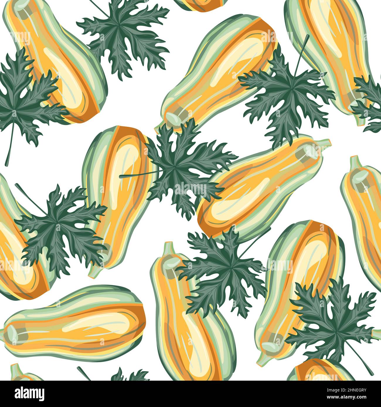 Tropical seamless pattern with papaya. Hand drawn pawpaw wallpaper ...