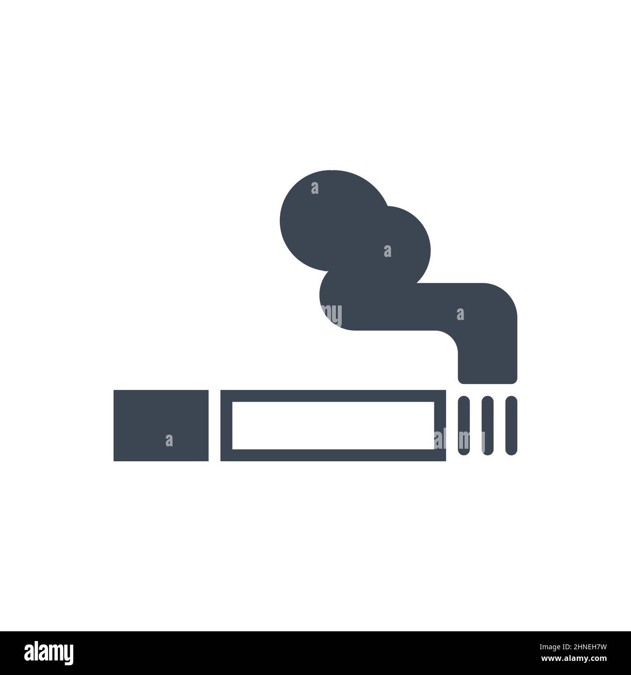 Cigarette related vector glyph icon Stock Vector