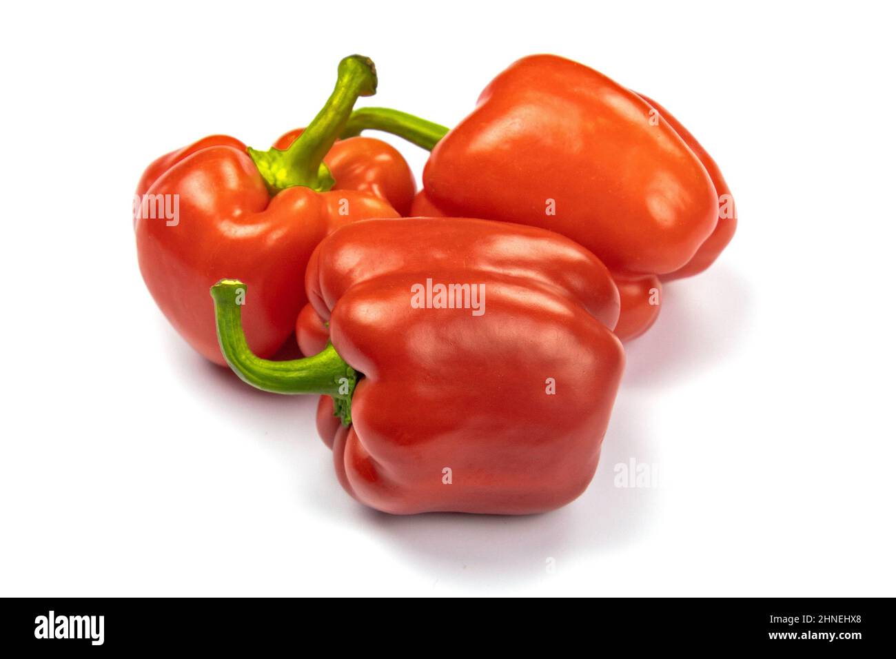 red pepper on a white background Stock Photo - Alamy