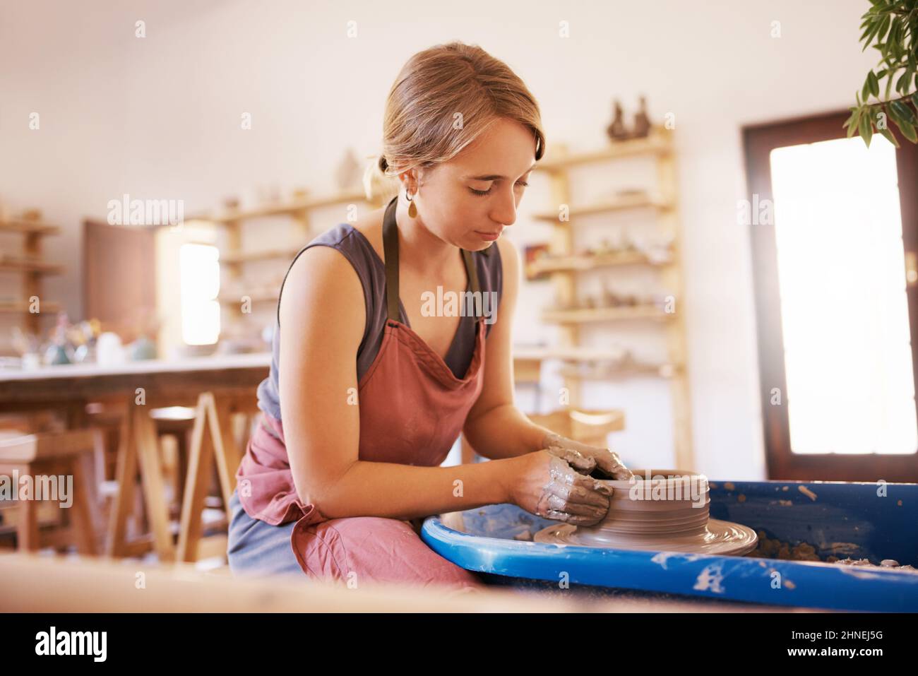 You'll never regret taking a pottery class Stock Photo