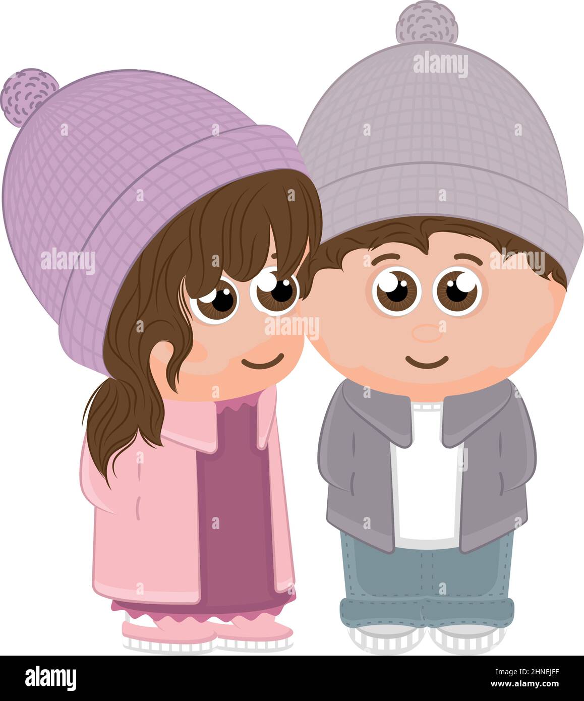 Isolated sketch of a happy couple Vector Stock Vector Image & Art - Alamy