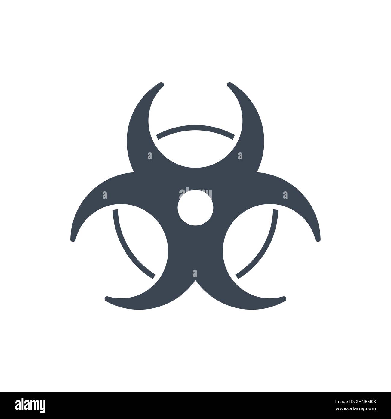 Biological Hazard related vector glyph icon Stock Vector
