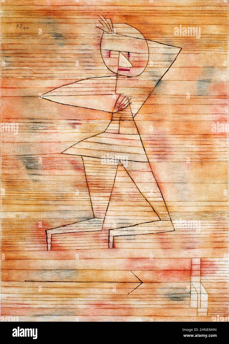 Fleeing Ghost by Paul Klee (1879-1940), oil on canvas, 1929 Stock Photo