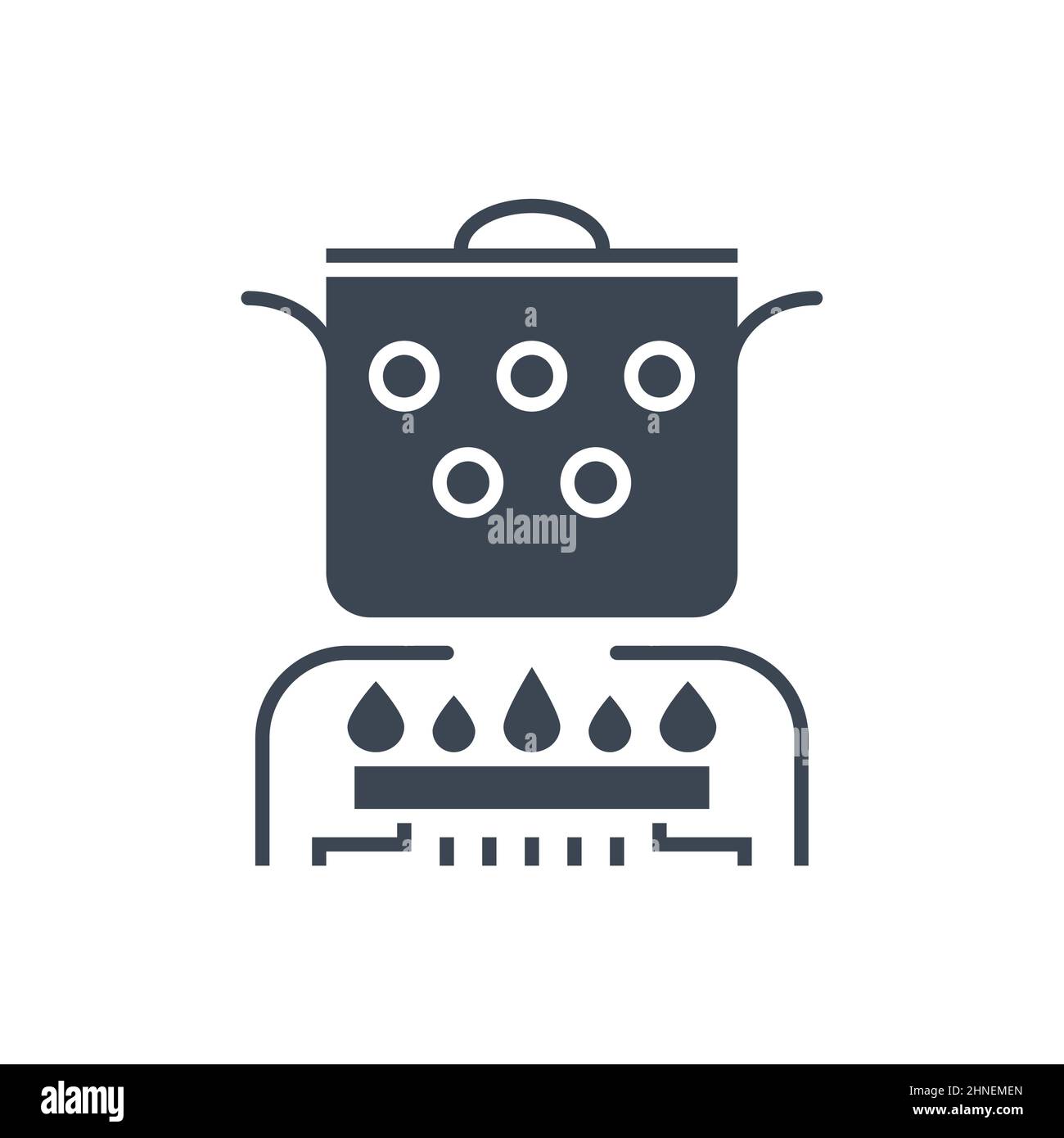 Hot cooking food related vector glyph icon Stock Vector Image & Art - Alamy