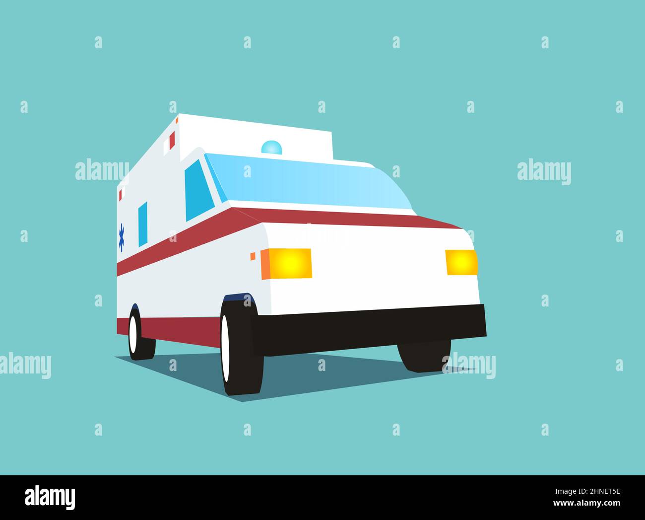 Emergency ambulance car. Covid19. Design template medicine