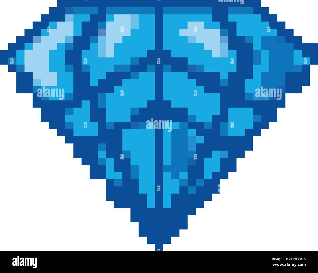 pixelated diamond jewel Stock Vector Image & Art - Alamy