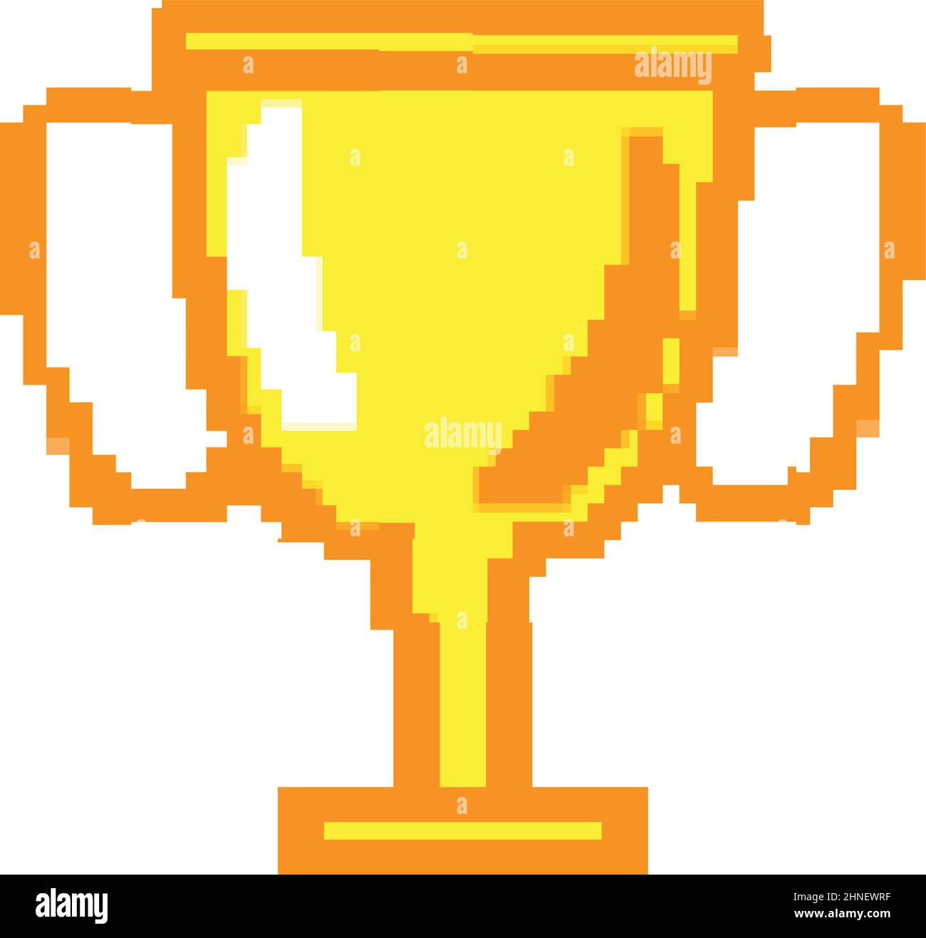 pixelated gold trophy Stock Vector Image & Art - Alamy