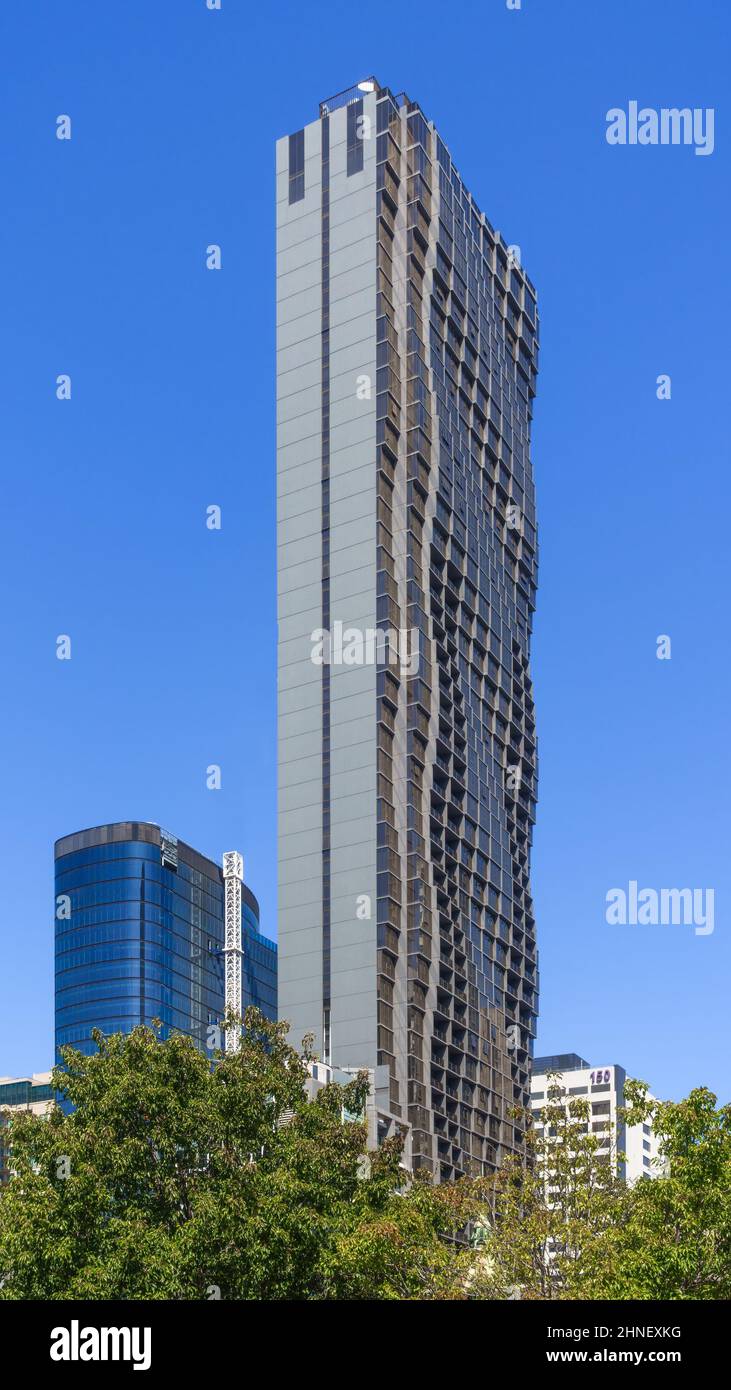 Melbourne, Victoria, Australia Abode 318 tower apartment building by Elenberg Fraser Stock