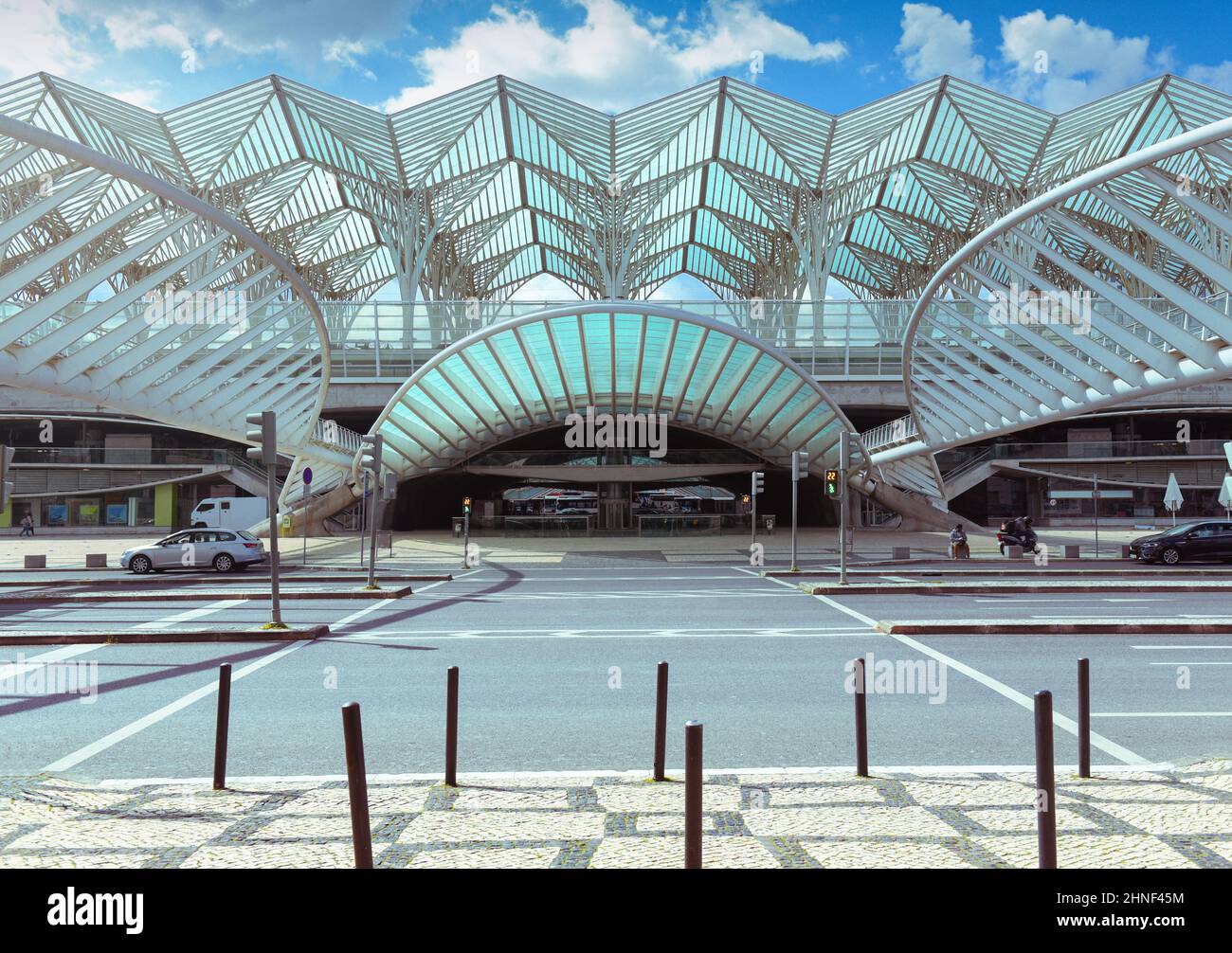 Orient Train Station (Gare do Oriente) in Lisbon, Portugal Stock Photo