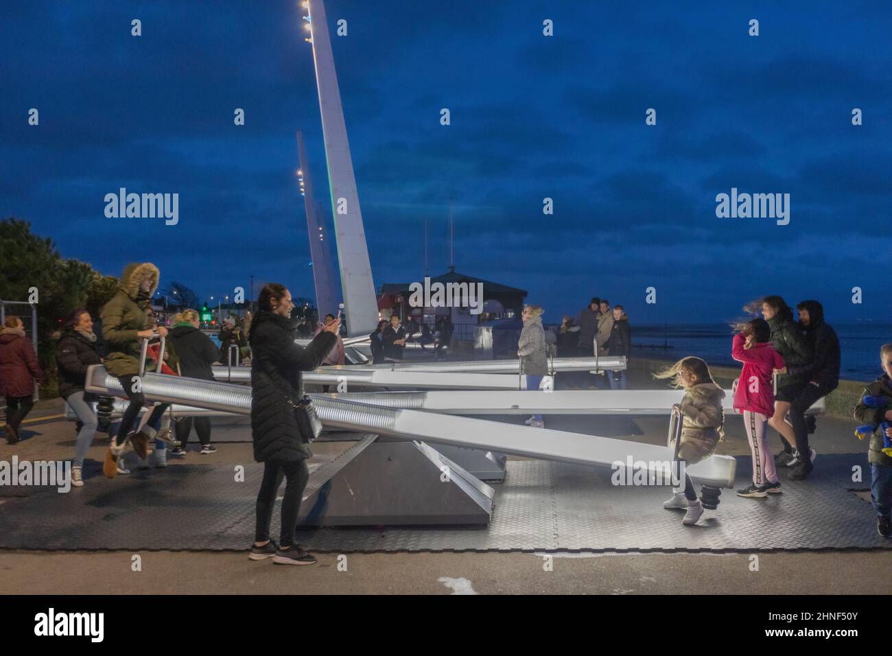 Southend on Sea, UK. 16th Feb, 2022. To celebrate the new City status