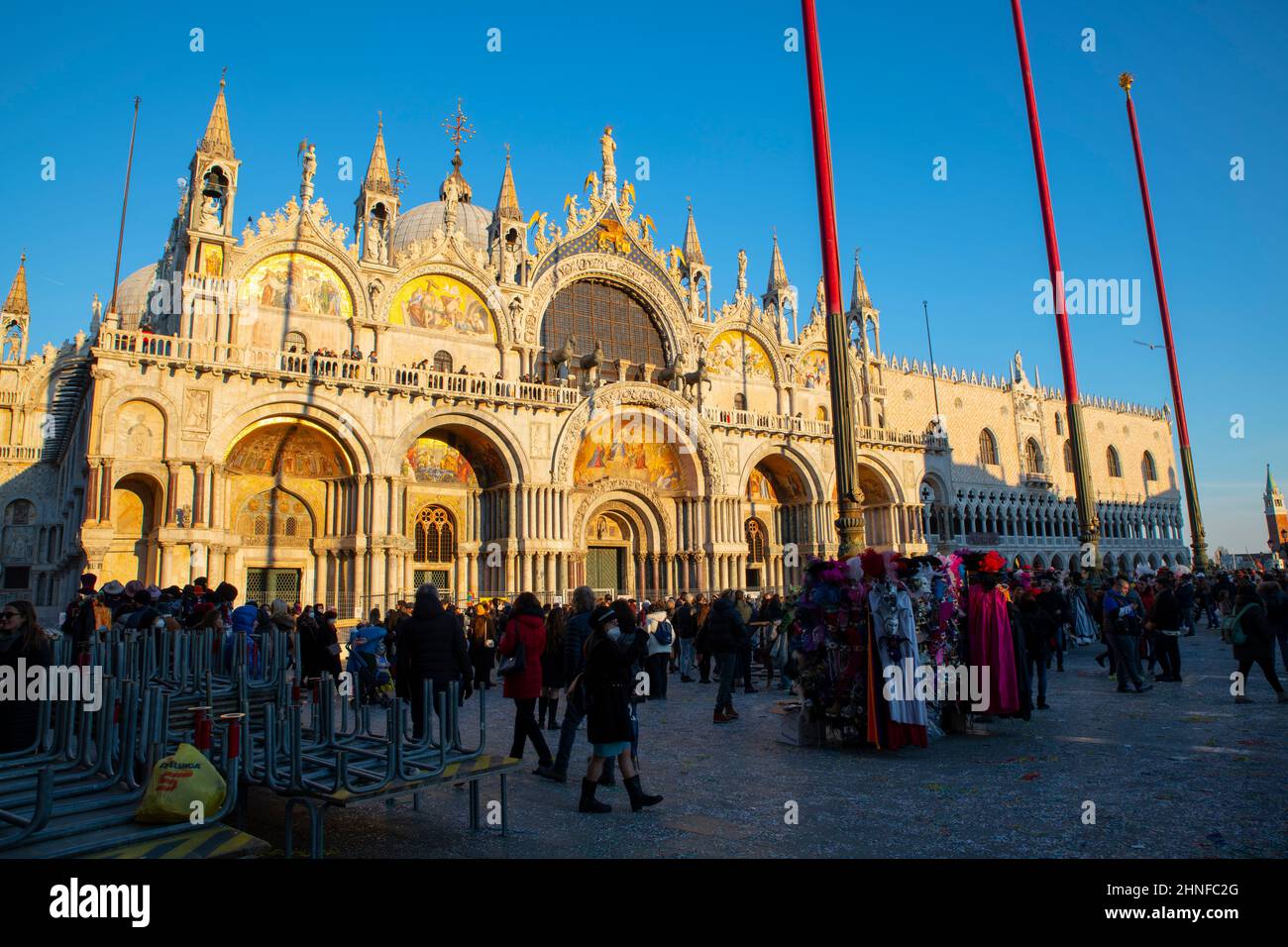 St. Mark's Basilica in the evening Stock Photo