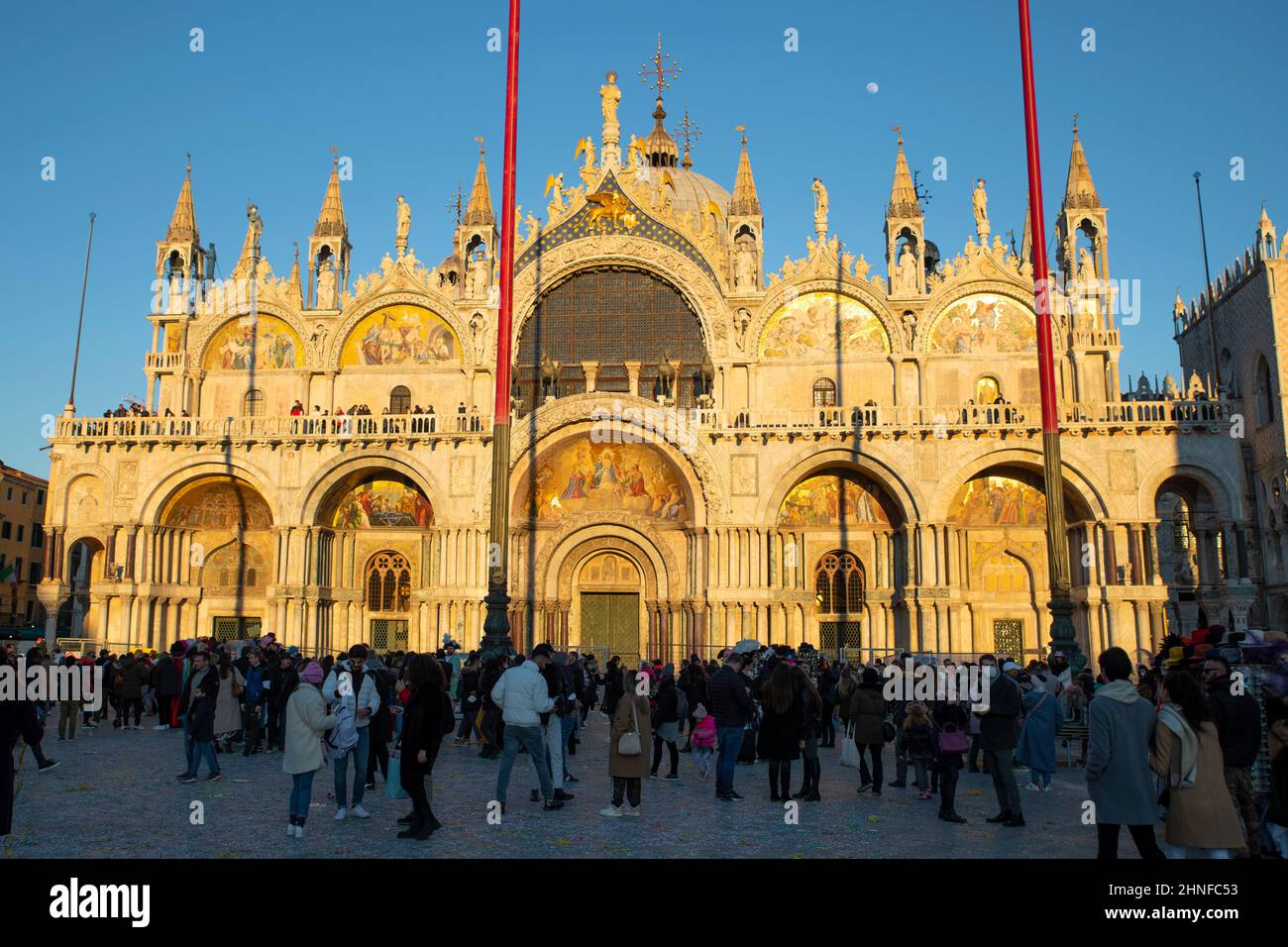 St. Mark's Basilica in the evening Stock Photo