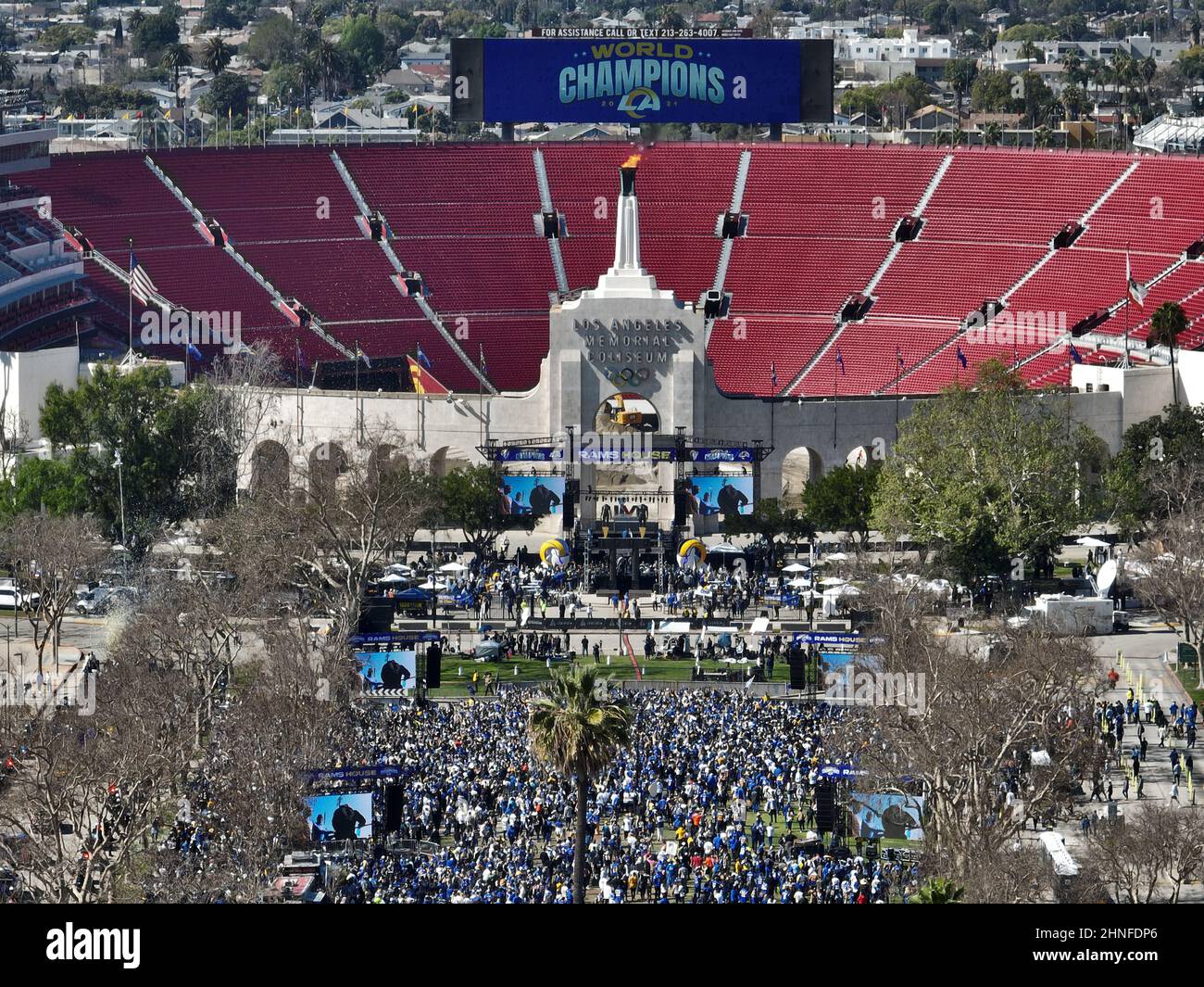 L.A. Rams Super Bowl championship parade and rally 