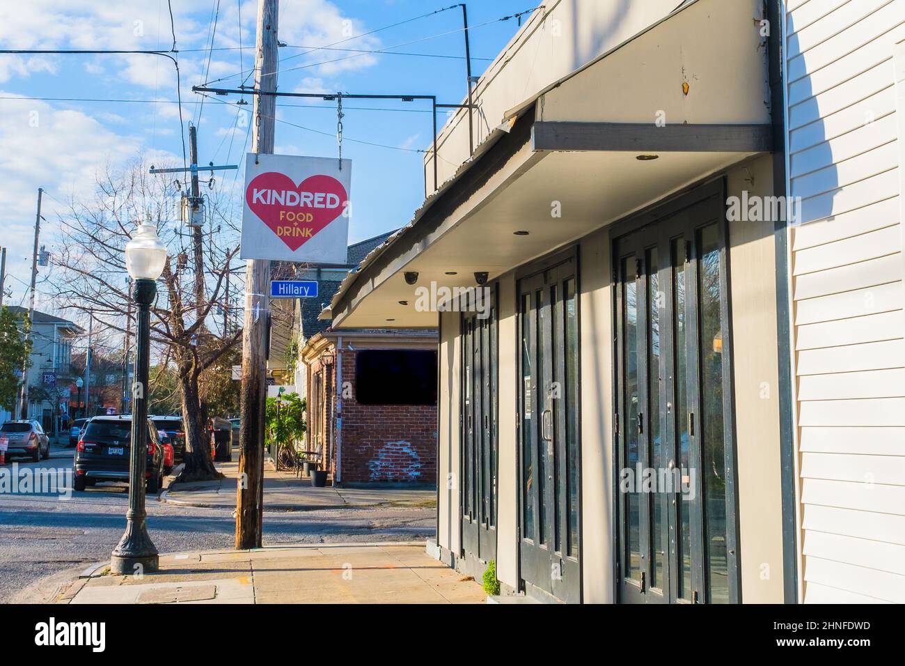 NEW ORLEANS, LA, USA - FEBRUARY 15, 2022: Kindred all vegan restaurant