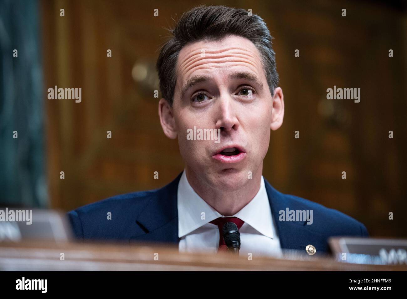 UNITED STATES FEBRUARY 16 Sen. Josh Hawley, RMo., questions Nina
