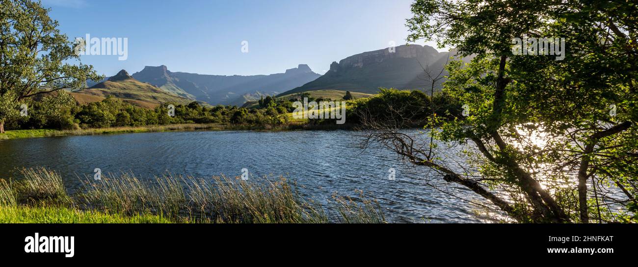 Amphitheatre, Drakensberg, Thendele, Royal Natal National Park, KwaZulu Natal, South Africa Stock Photo