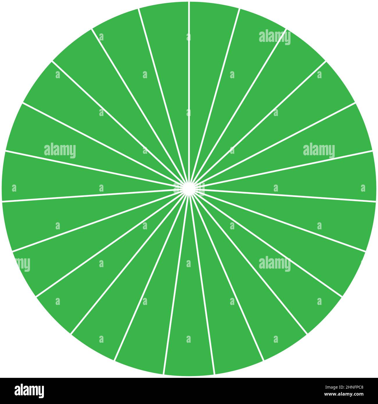 Pie chart, pie graph circle circular diagram from 2 to 65 sections ...