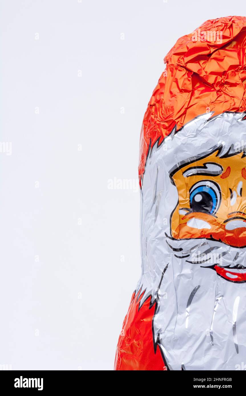 Chocolate Father Christmas Stock Photo - Alamy