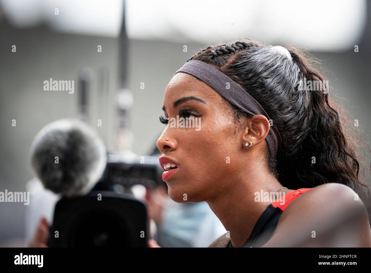 Terry Gittens Tyra Gittens participating in the Tokyo 2020 Olympic Games in the long ...