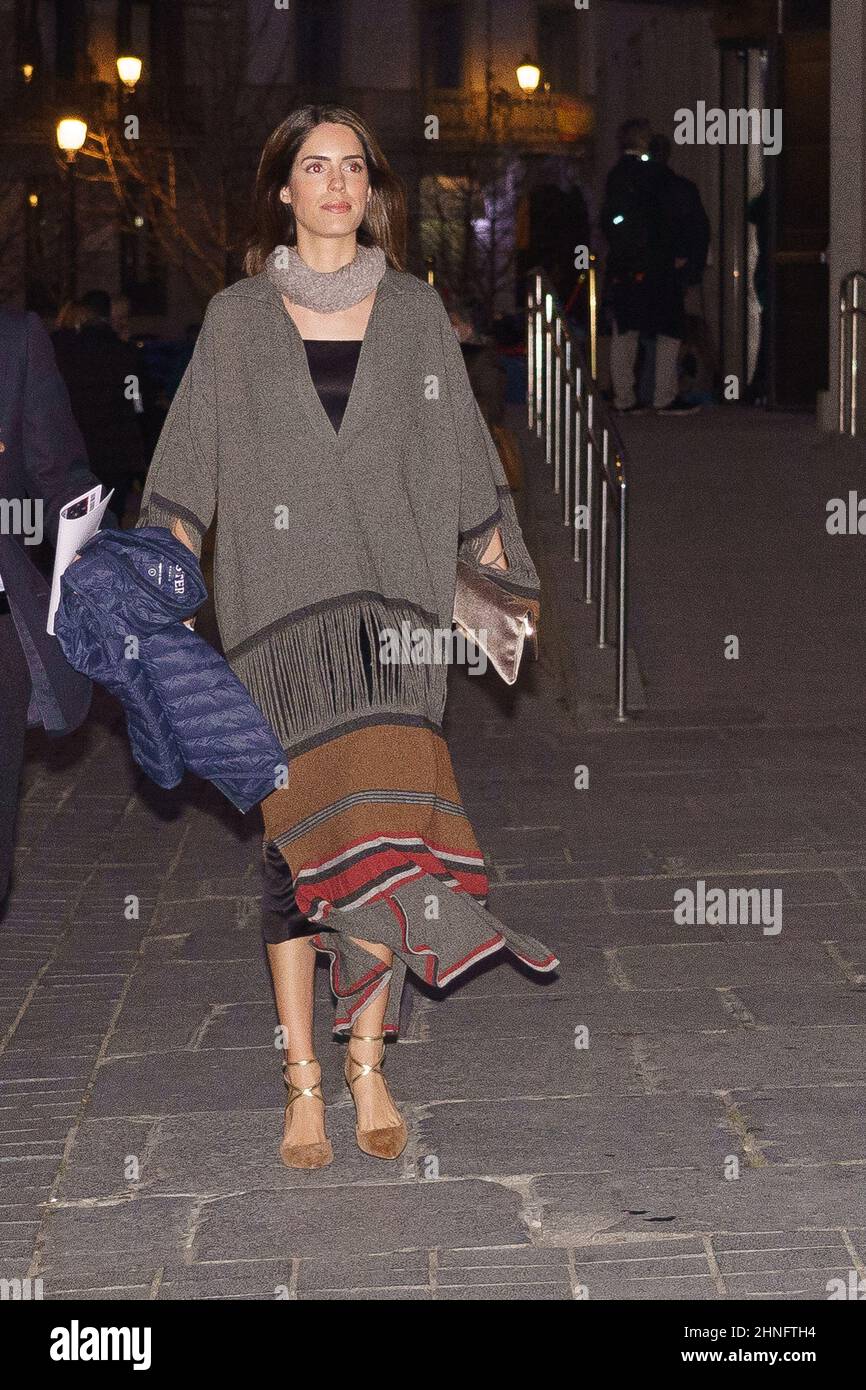 Madrid, Spain. 16th Feb, 2022. Sofia Palazuelo attends the premiere of the opera El Abrecartas at the Teatro Real in Madrid. Credit: SOPA Images Limited/Alamy Live News Stock Photo
