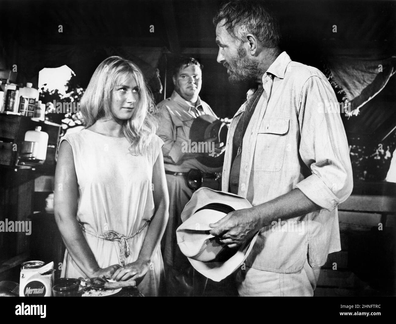 Helen Mirren, James Mason, on-set of the Film, 'Age of Consent', Columbia Pictures, 1969 Stock Photo