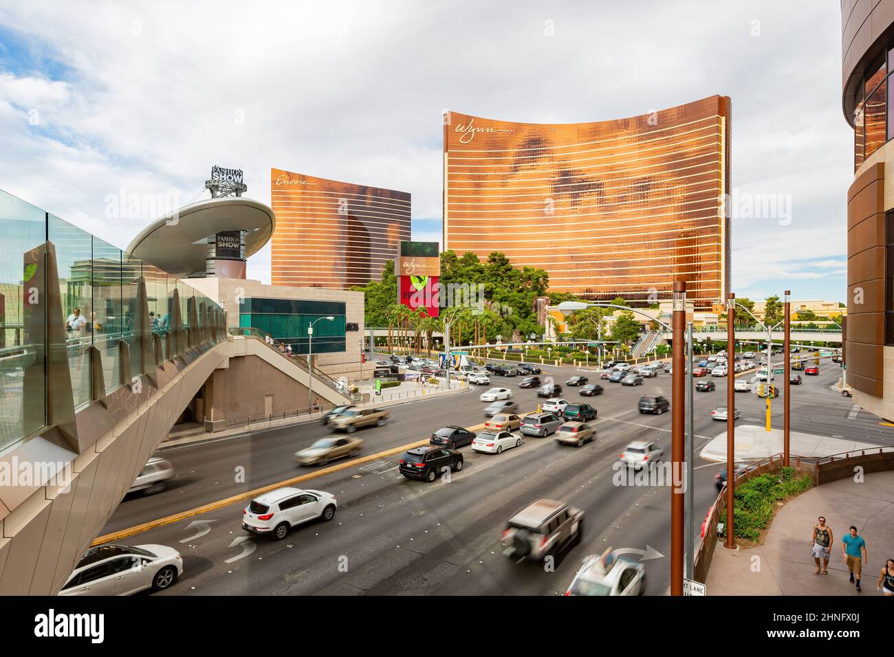 Las Vegas, AUG 5 2015 - High angle view of the Wynn Las Vegas Stock Photo