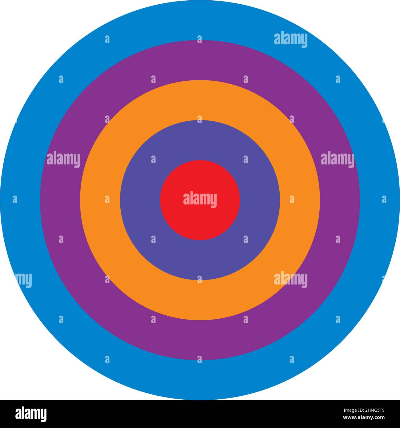 Simple abstract radial, concentric motif, mandala icon and symbol ...