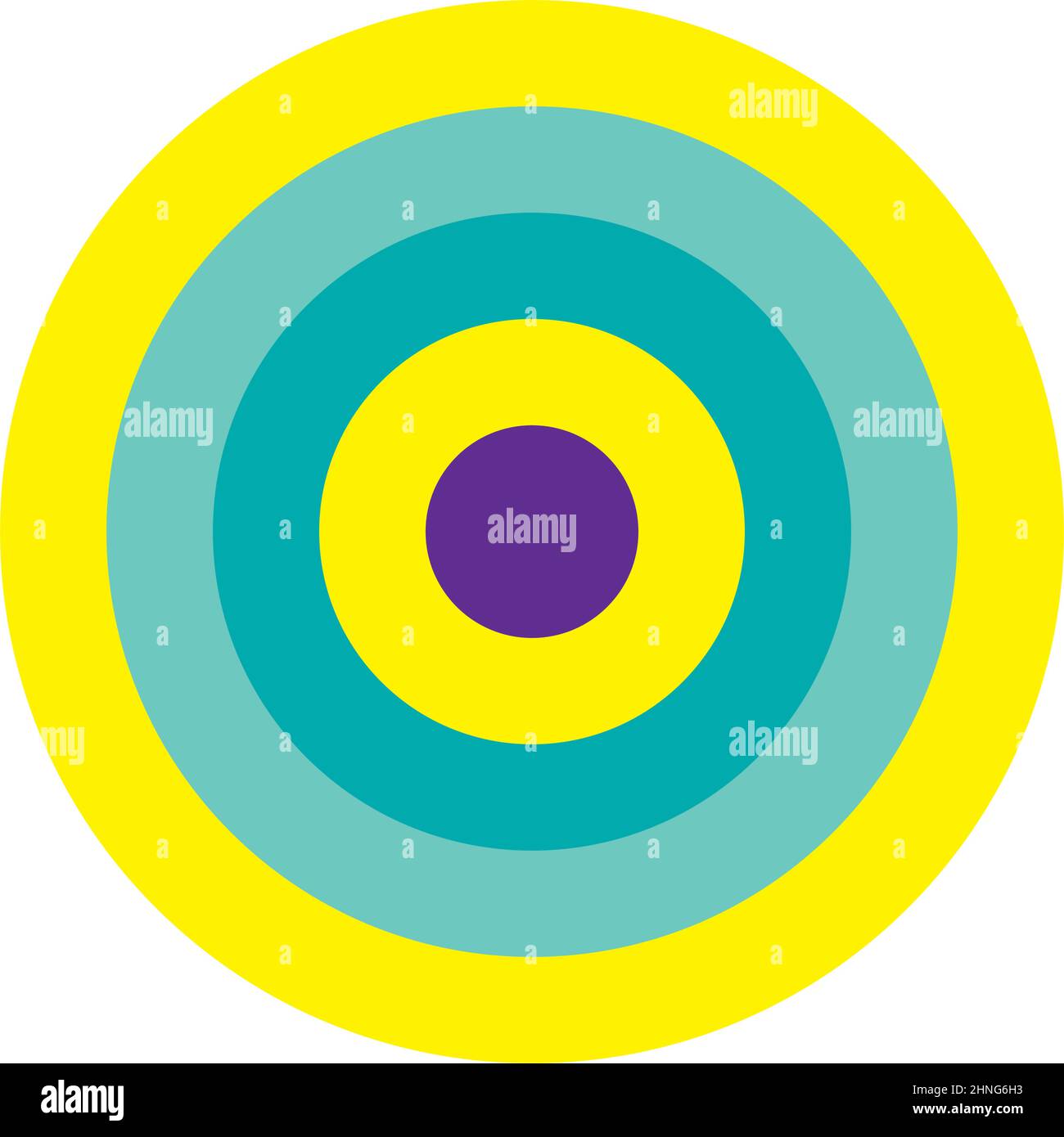 Simple abstract radial, concentric motif, mandala icon and symbol ...