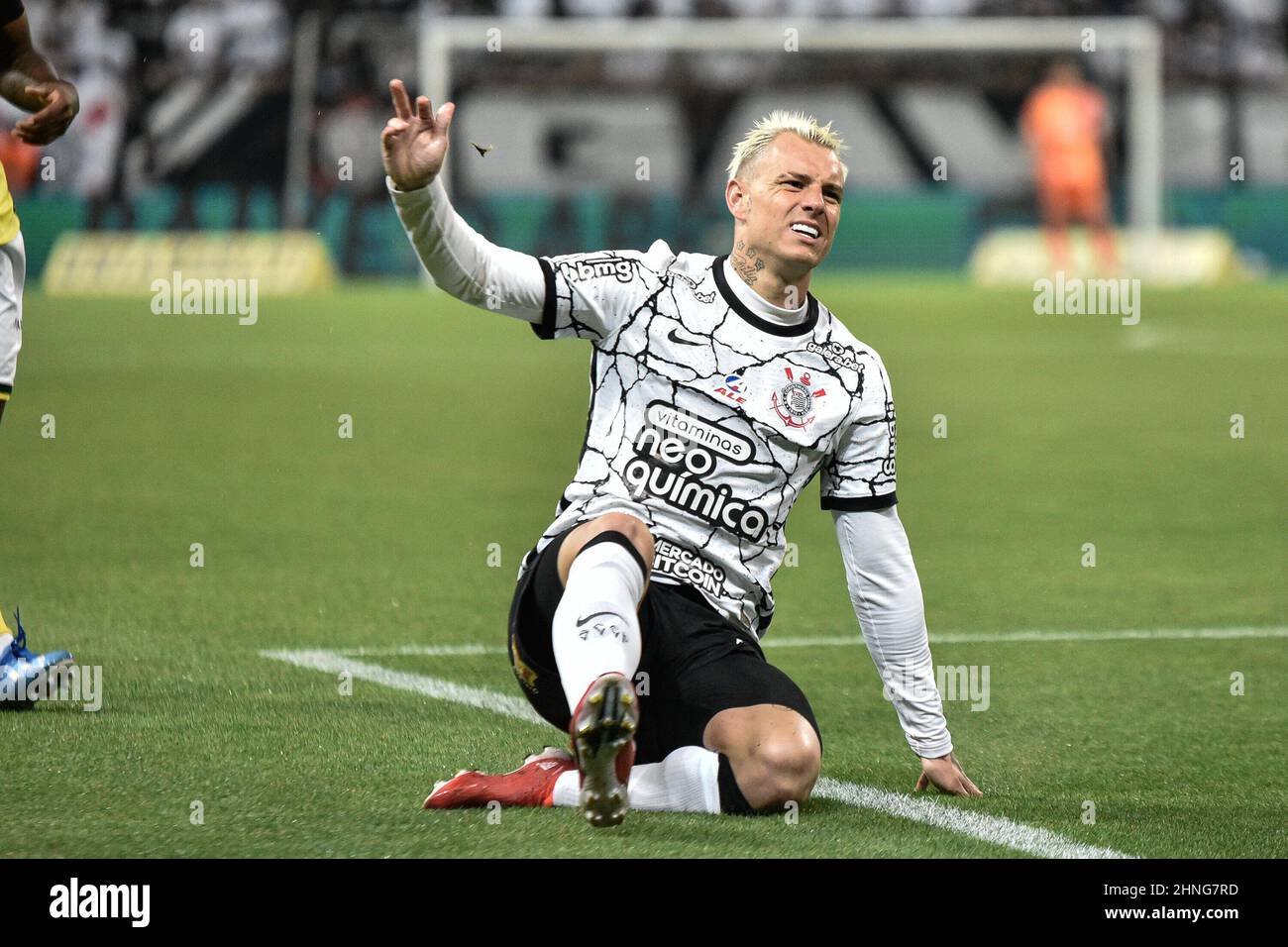 SÃO PAULO, SP - 02.05.2018: CORINTHIANS X INDEPENDIENTE - Silvio Romero do  Independiente is playing for Corinthians FC during a match between  Corinthians and Club Atlético Independiente (Argentina), which is valid for