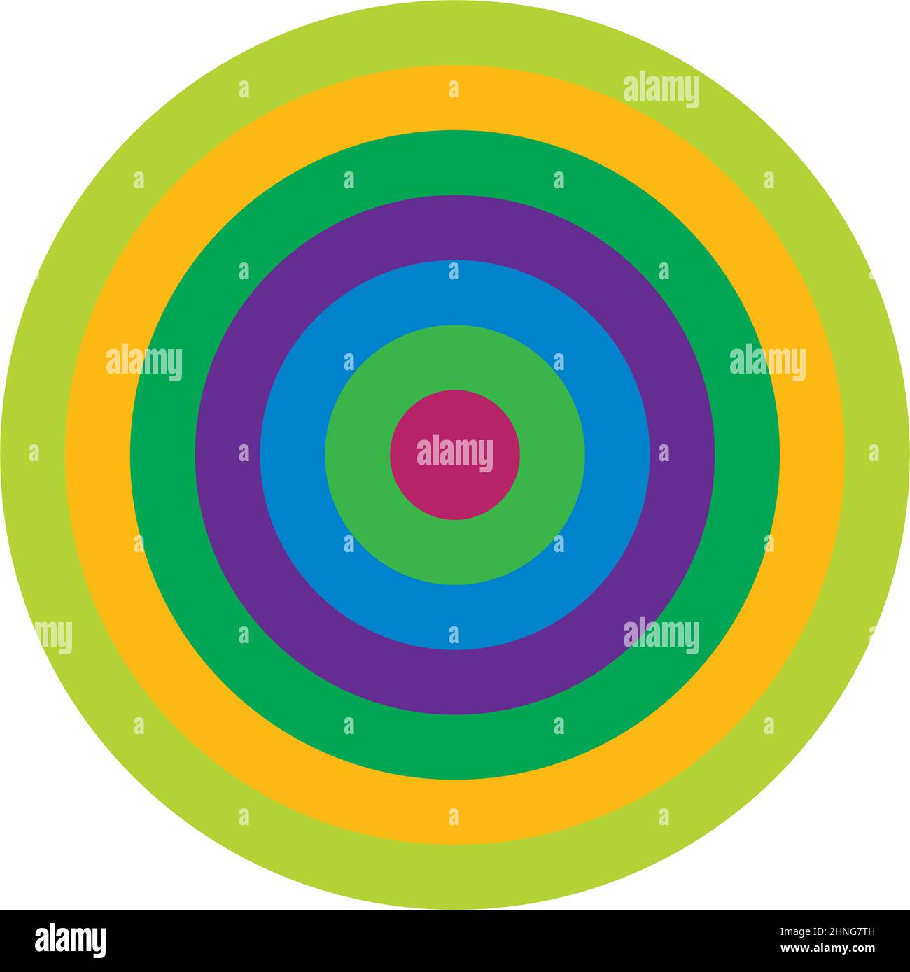 Simple abstract radial, concentric motif, mandala icon and symbol ...