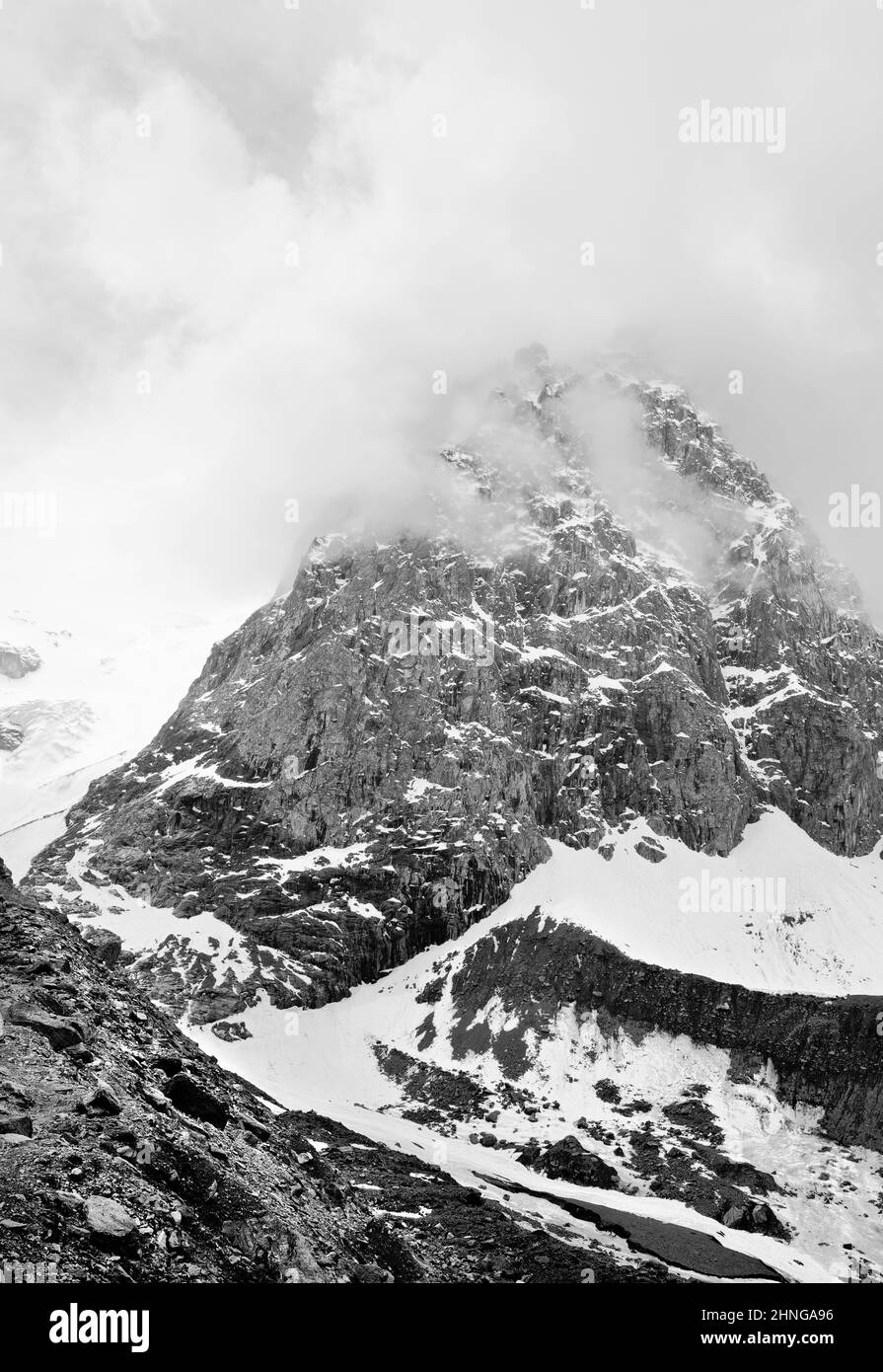 The inaccessible peak Black and White Stock Photos & Images - Alamy