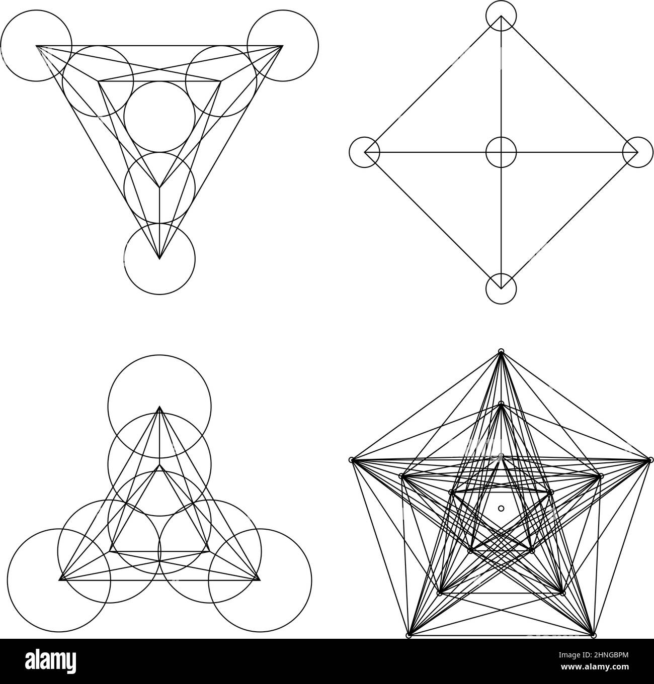 Geometric Formation, Icon, Symbol. Vector Illustration With Abstract 