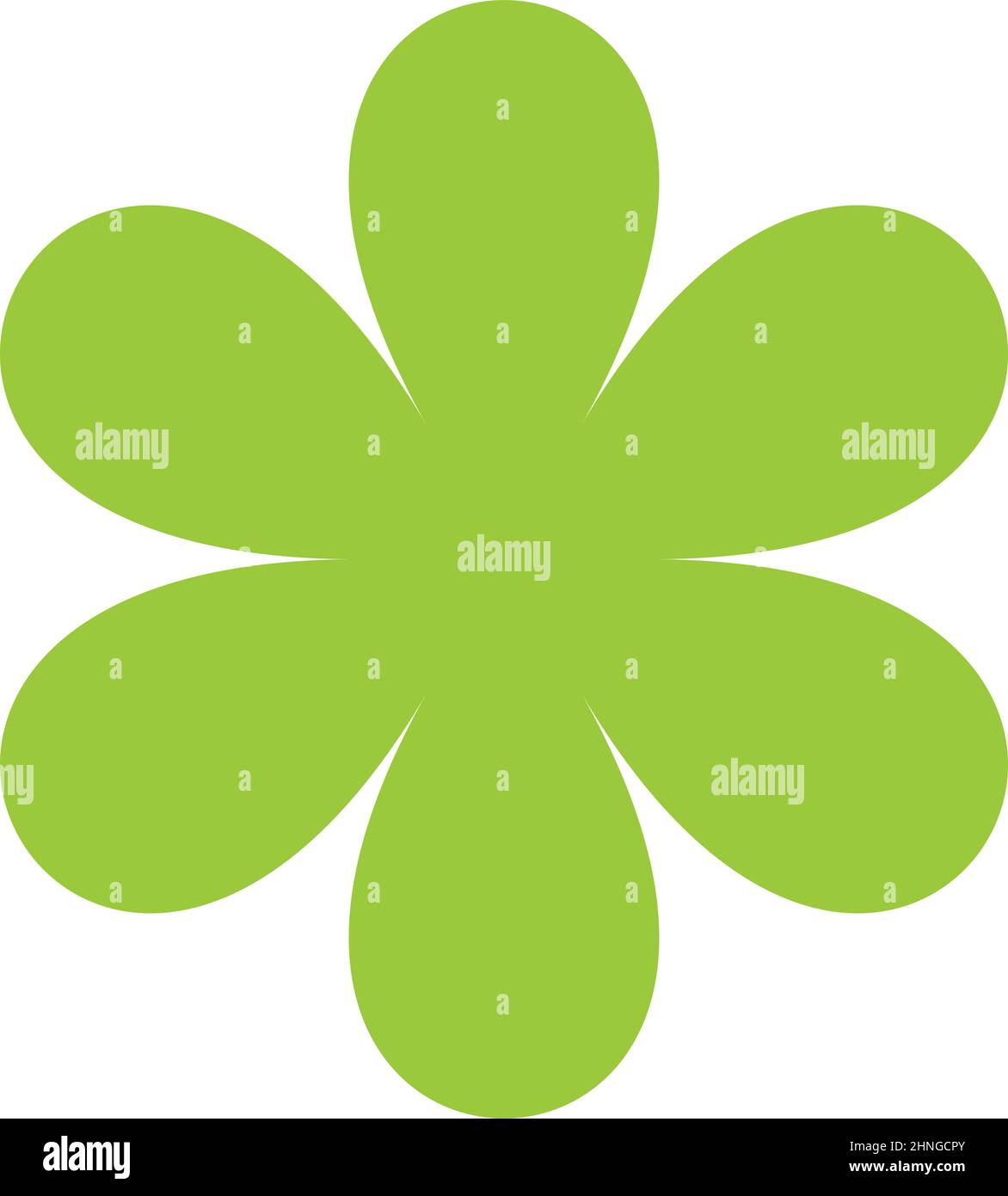 Simple flower, petals, plant leaf silhouette icon and symbol - stock ...