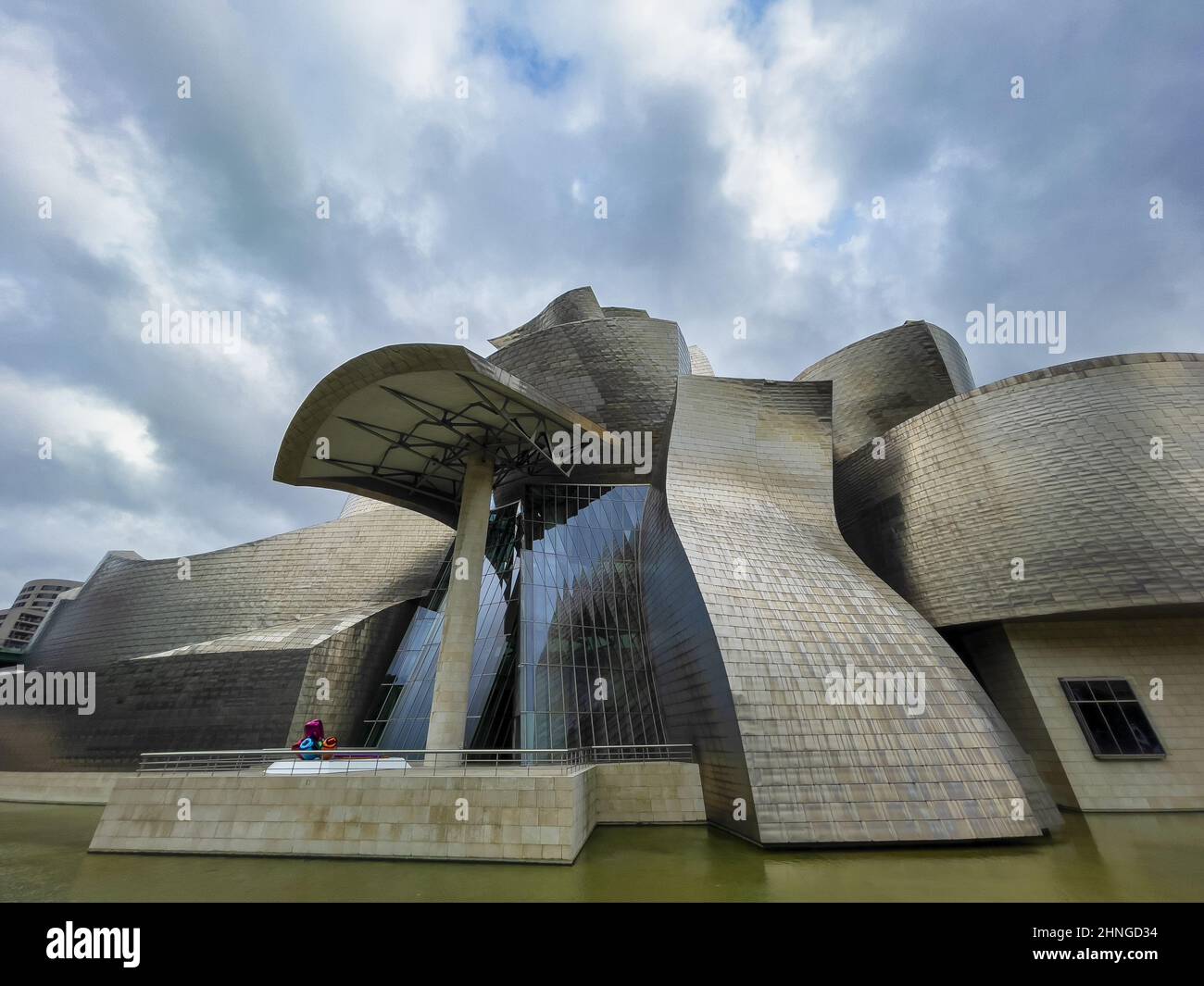 Beautiful view of Guggenheim Museum Bilbao in Bilbao, Spain Stock Photo ...