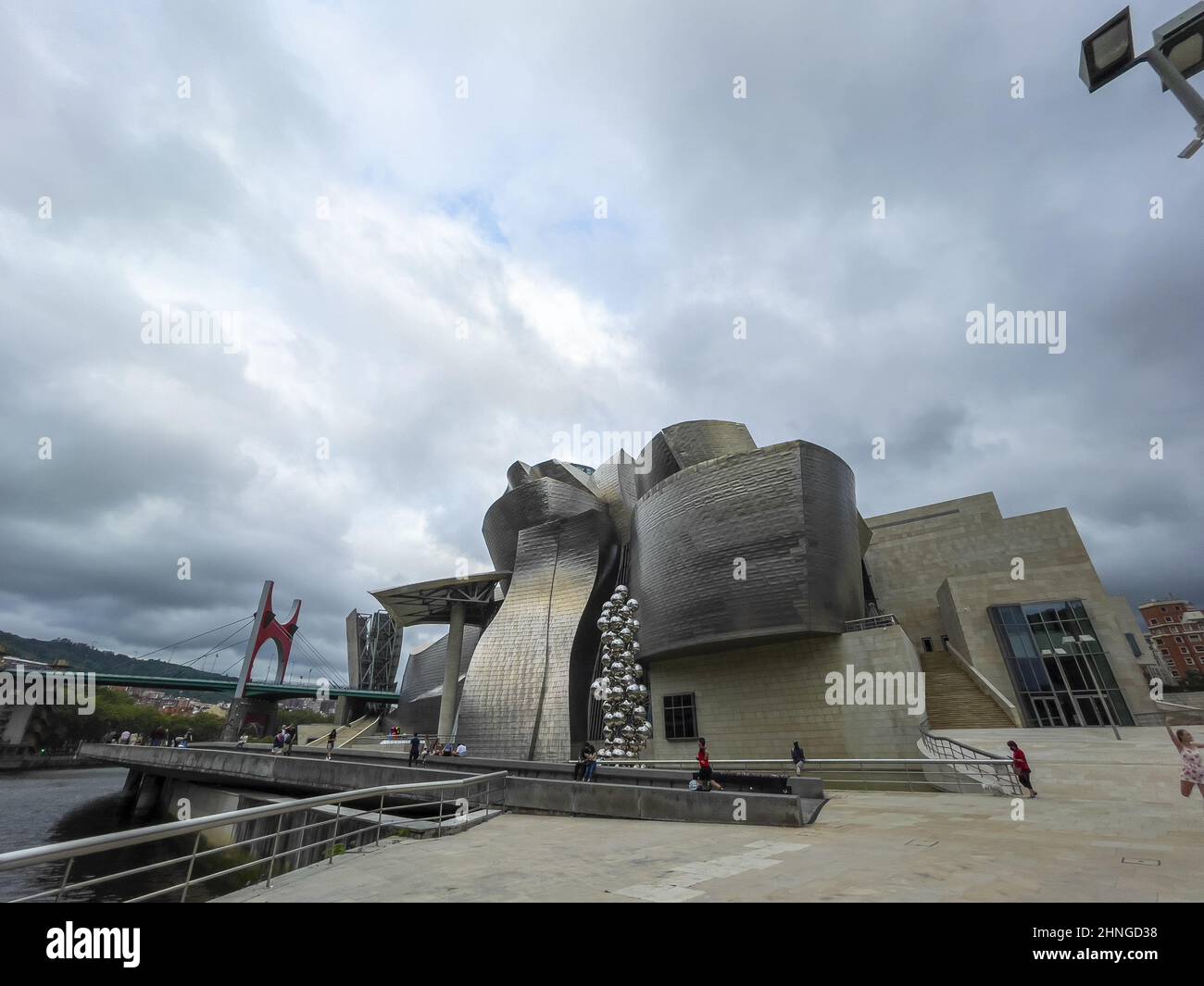 Beautiful view of Guggenheim Museum Bilbao in Bilbao, Spain Stock Photo ...