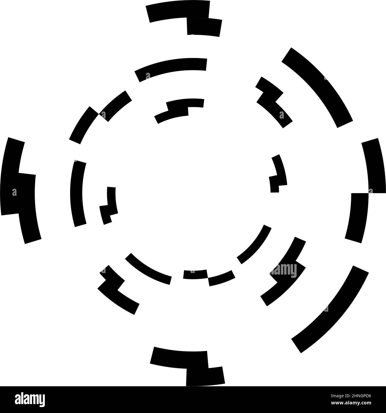 Abstract circle graphic. Geometric circle, ring design element ...