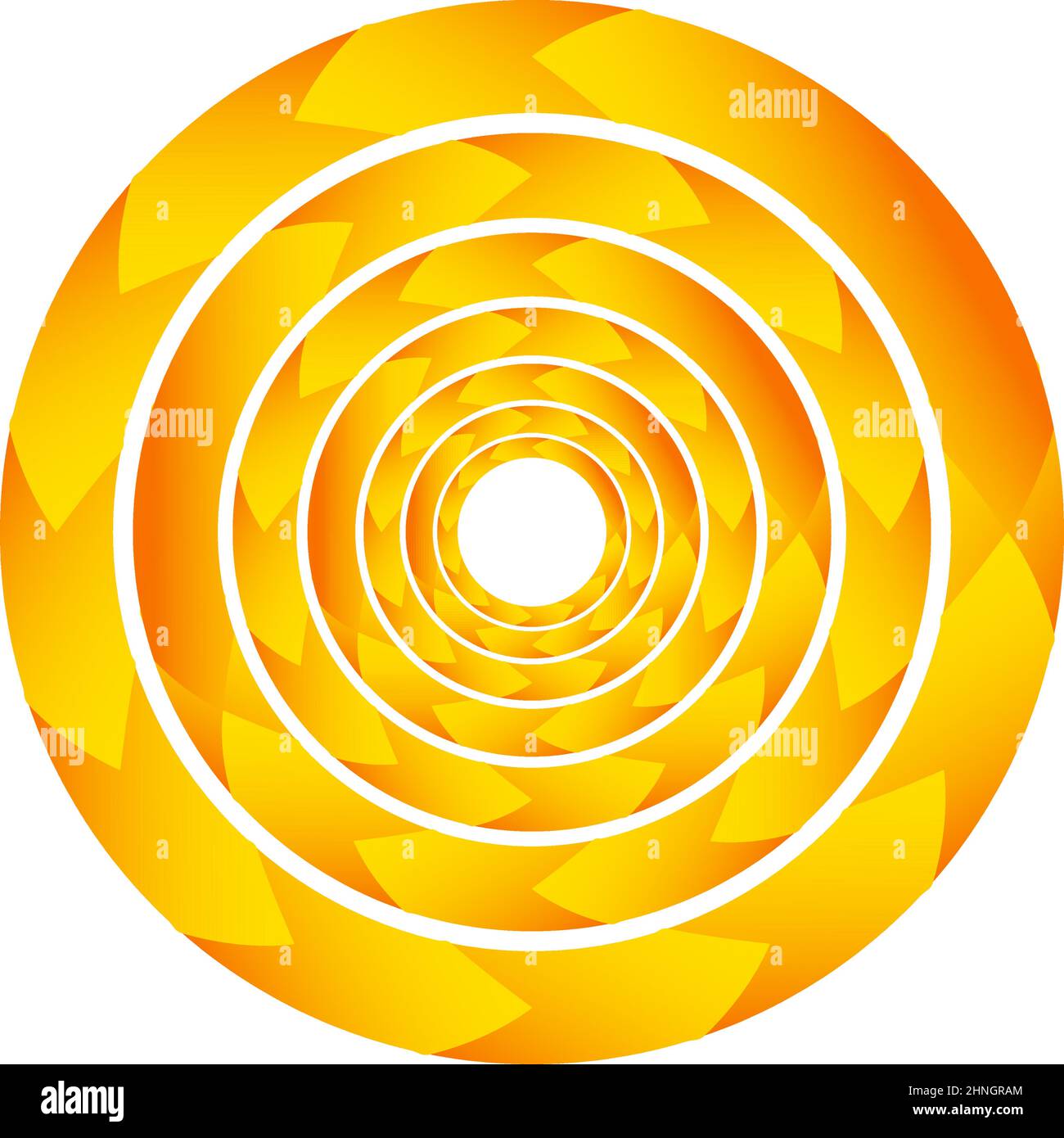 Abstract geometric circle, ring design element. Circular, concentric
