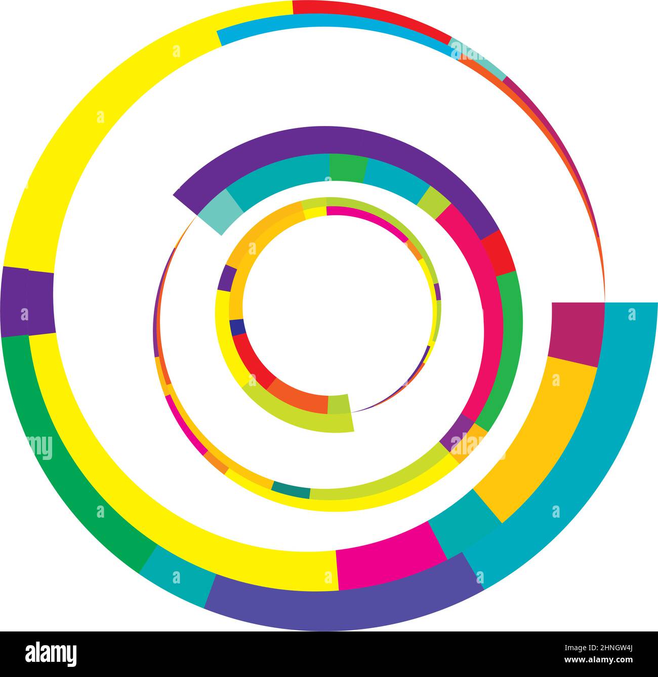 Abstract circle graphic. Geometric circle, ring design element ...