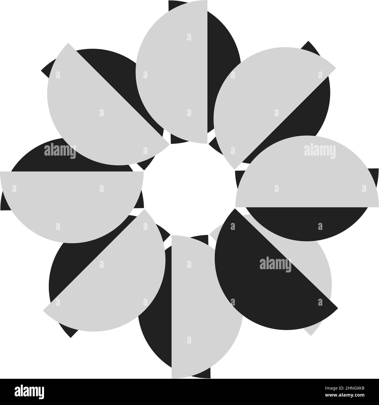Shape, symbol, icon with abstract geometry. Geometrical vector - stock ...