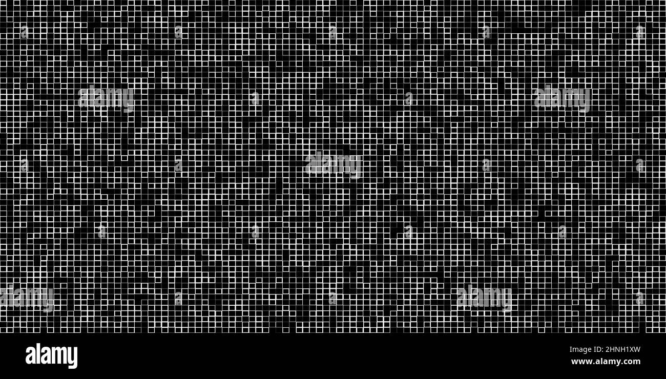 Random mosaic square tiles seamless, repeatable cubism pattern, texture ...