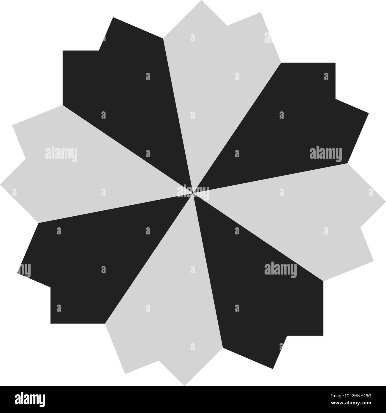 Shape, symbol, icon with abstract geometry. Geometrical vector - stock ...