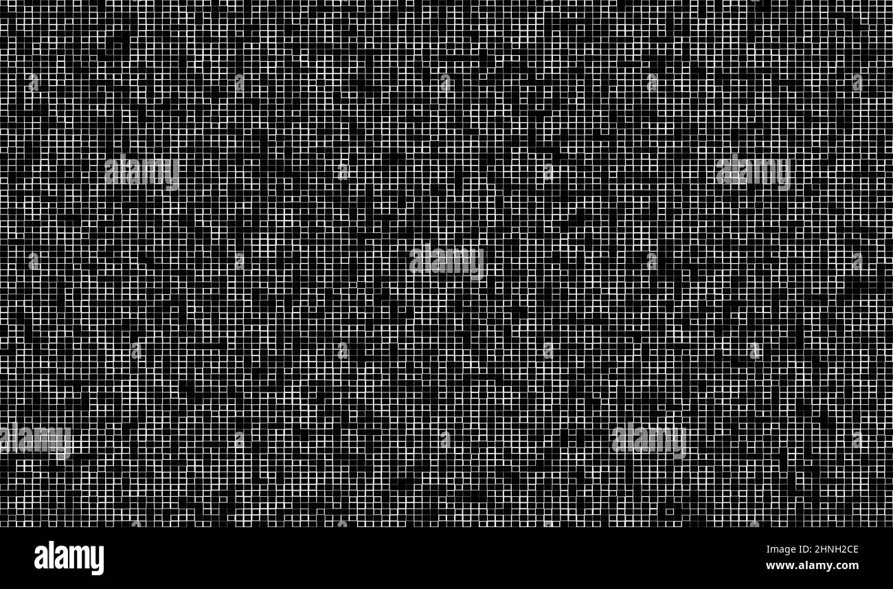 Random mosaic square tiles seamless, repeatable cubism pattern, texture ...