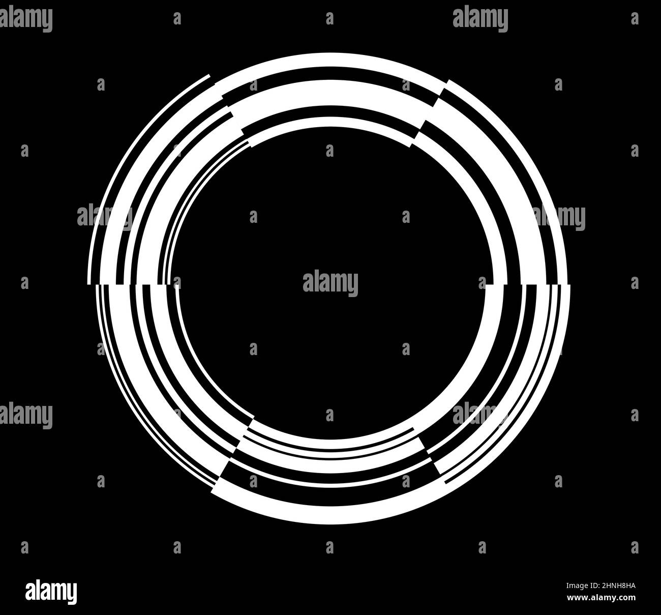 Abstract GUI, UI geometric circle element - stock vector illustration ...