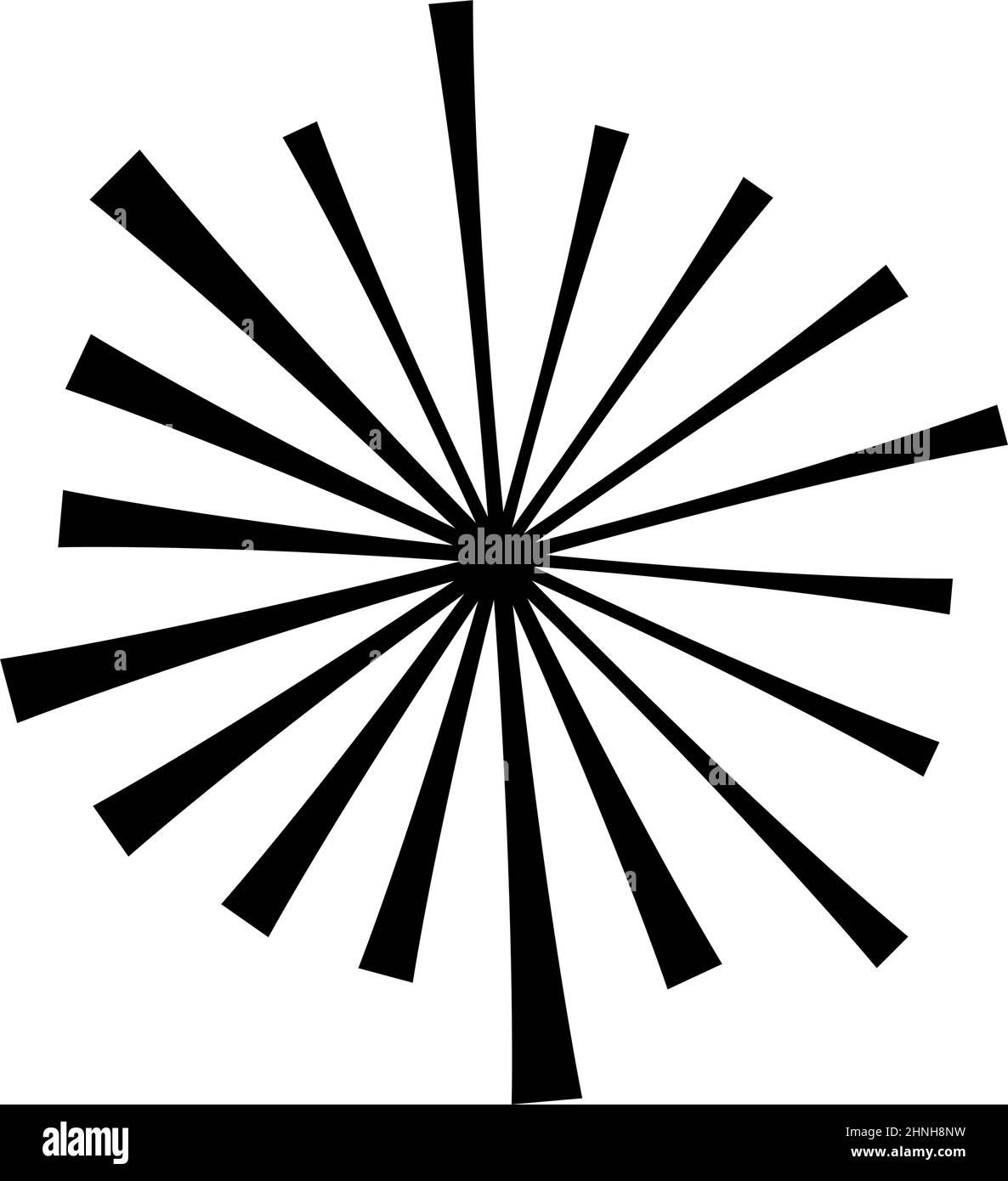 Radial, radiating lines, stripes design element - stock vector ...